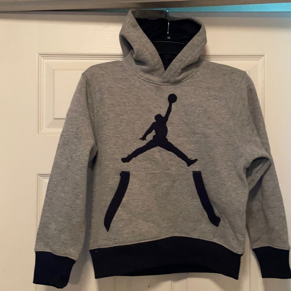 Jordan Hoodie, M (10/12), Gray/Black